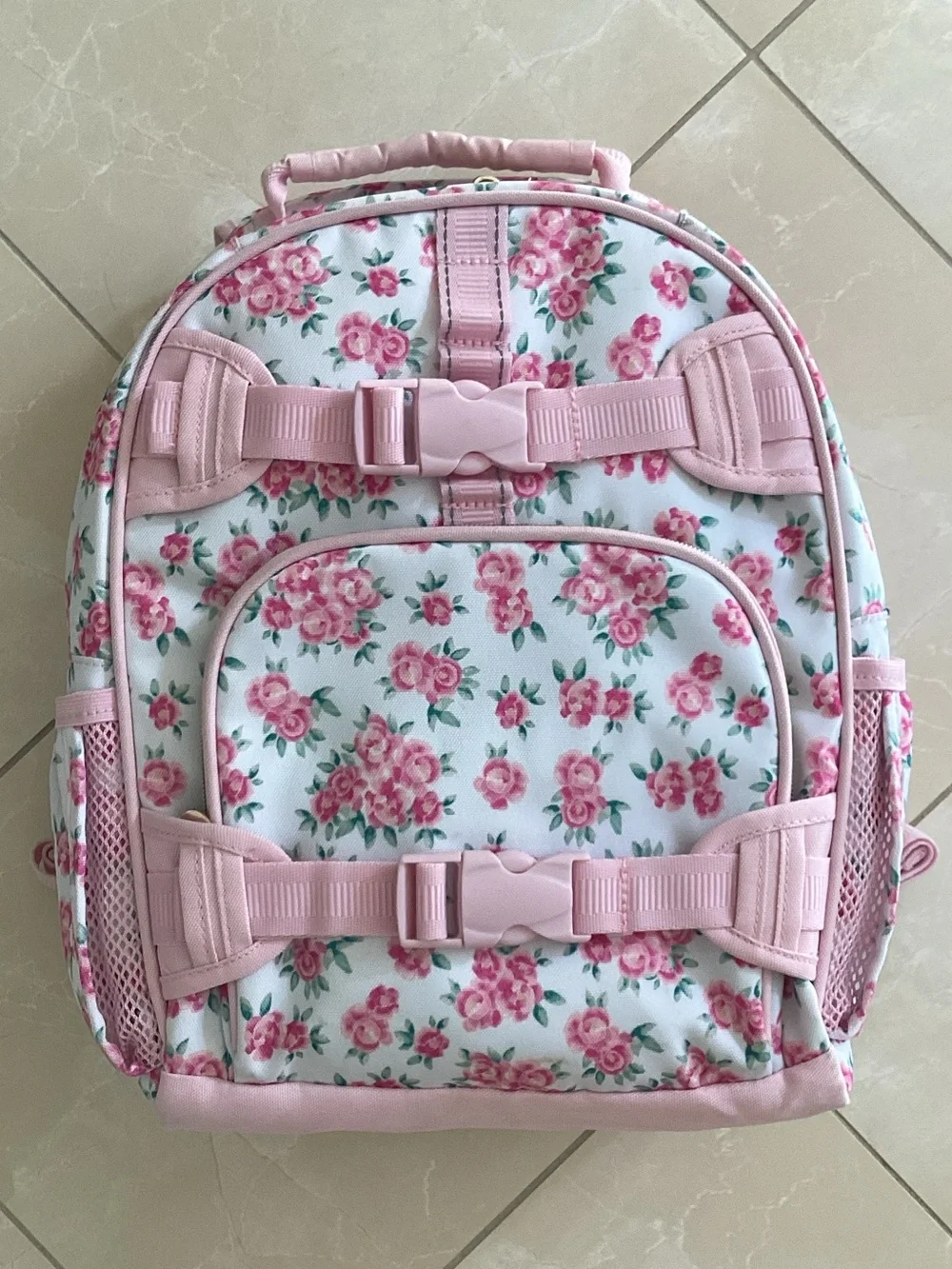 Pottery Barn Kids Pink Floral Backpack